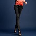 Othermix - Faux-Leather Panel Jeans