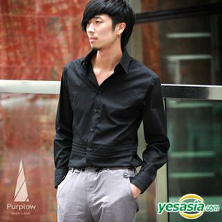 Waist Pintuck Shirt in Black Waist Pintuck Shirt in Black