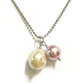 Lilac 'Perfect Match' Fashion Pearl Necklace