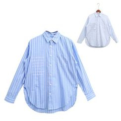 Mr. Cai - Long-Sleeve Striped Shirt Mr. Cai - Long-Sleeve Striped Shirt