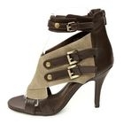 REDOPIN - Peep-Toe Buckled Pumps
