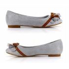 Mancienne - Bow-Accent Frilled Flats