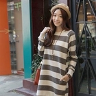 CLICK - Long Sleeve Stripe Dress