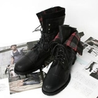 Hwang Kum Style - Faux Leather Boots