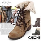 Chione - Lace-Up Ankle Boots