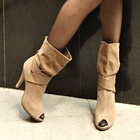 Ando Store - Peep-Toe Boots
