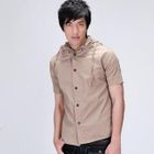 INTHING - Hooded Short-Sleeve Shirt
