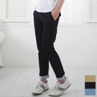 SEOBEAN - Roll-Up Cotton Pants