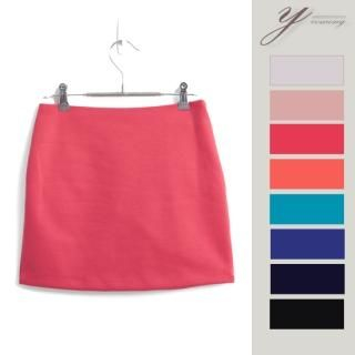 Cotton Blend Miniskirt