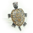 Cuteberry - Rhinestone Turtle Ring