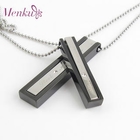 Menku - Rhinestone Cuboid Pendant