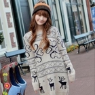 CLICK - Nordic Print Sweater Dress