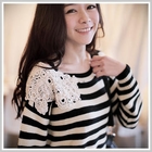 Clair Beauty - Stripe Knit Top