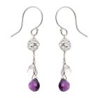 Keleo - Silver, amethyst, pink amethyst earrings