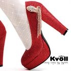 Kvoll - Rhinestone-Accent Platform Pumps