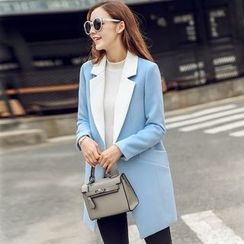 Nyssa - Lapel Long Wool Jacket Nyssa - Lapel Long Wool Jacket
