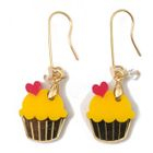 Sweet & Co. - Sweet&Co Mini Gold Yellow Cupcake Crystal Earrings