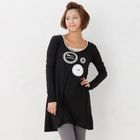 ageha@shibuya - Faux-Pearl Accent Tunic