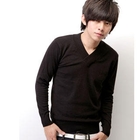 SeventyAge - Long Sleeve V-Neck Knit Top