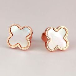 Nanazi Jewelry - 四葉草耳釘 Nanazi Jewelry - 四葉草耳釘