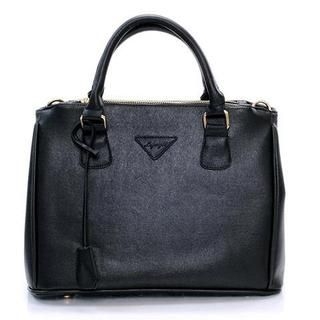 Faux-Leather Shoulder Bag
