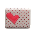 Let's Fly - Heart-Pattern Polka-Dotted Patent Wallet