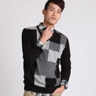 Men SP - Pattern V-Neck Knit Top