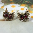 Angelove - Rhinestone Owl Earrings
