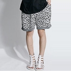 Rememberclick - Leopard Print Sweat Shorts