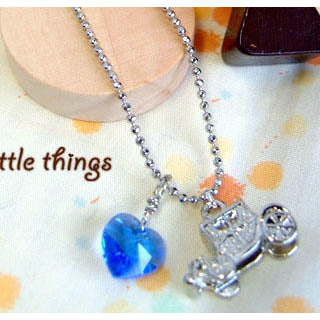 Squash Car Necklace with Purple Swarovski Crystal Squash Car Necklace with Purple Swarovski Crystal