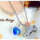 MyLittleThing - Squash Car Necklace with Purple Swarovski Crystal
