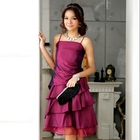 JK2 - Layered Tulle-Hem Party Dress