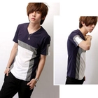SeventyAge - Color-Block Short -Sleeve Tee