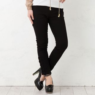 Lace-Up Skinny Pants
