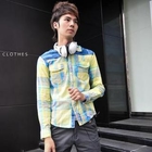 INTHING - Long Sleeve Plaid Shirt