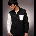 Men SP - Contrast-Panel Dress Shirt