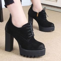 Forkix Boots - 繫帶粗跟厚底鞋 Forkix Boots - 繫帶粗跟厚底鞋