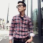 MITOSHOP - Button-Down Plaid Shirt