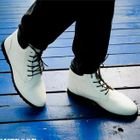 INTHING - Faux-Leather Lace-Up Boots