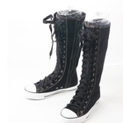 Sunbijou - Lace-Up Canvas Sneaker Boots