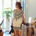 REDOPIN - Beaded Print Top