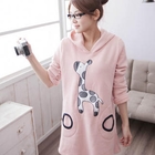 CatWorld - Giraffe-Appliqué Hooded Sweater Dress