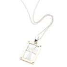 Keleo - 18K White & Yellow Gold Religious Medal