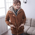 CatWorld - Faux-Fur-Trim Hooded Jacket