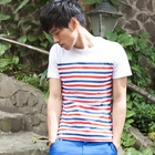 MR.PARK - Short-Sleeve Striped T-Shirt