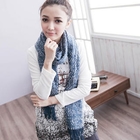 CatWorld - Nubby Knit Fringed Scarf