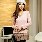 JK2 - Lace-Hem Knit Tunic