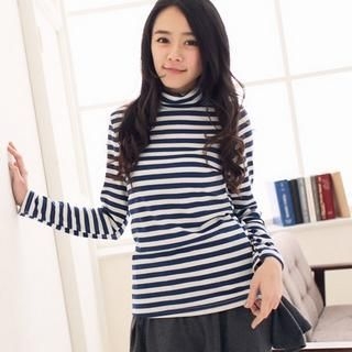 Turtleneck Striped T-Shirt Turtleneck Striped T-Shirt