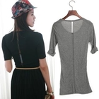Sunbijou - Mesh-Panel Round-Neck Top