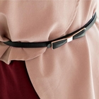 Tokyo Fashion - Faux-Leather Bow-Accent Slim Belt